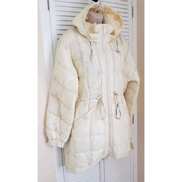 NEW FREE PEOPLE MOVEMENT PATRICIA PACKABLE PONCHO PUFFER COAT JACKET XS IVORY - Picture 4 of 11